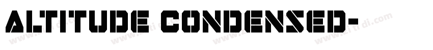 Altitude Condensed字体转换